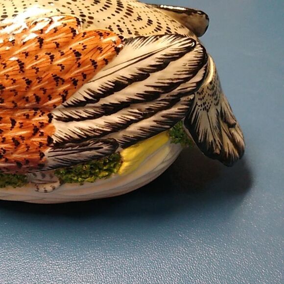 Mottahereh House Nesting Hen Ceramic Bird Figurine made in Italy Nature - Picture 6 of 14